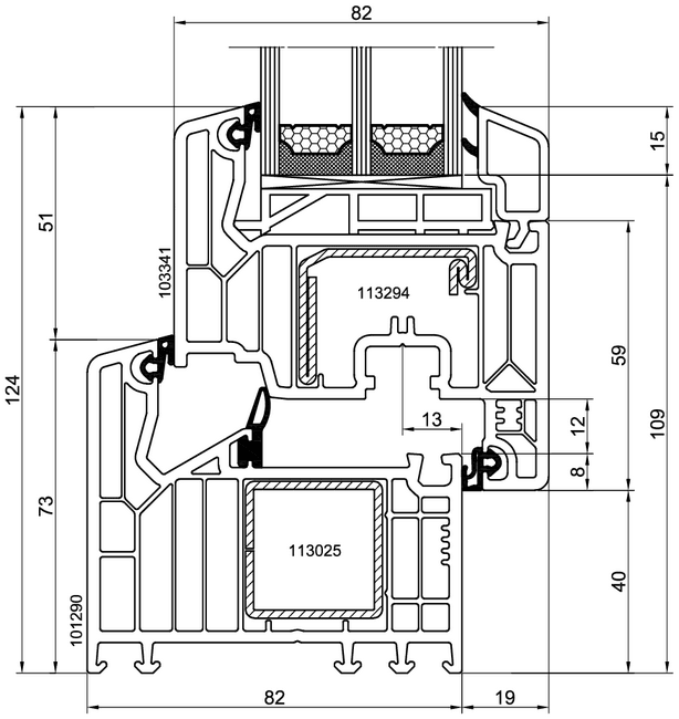 Рама арт.101290 - Створка арт.103341